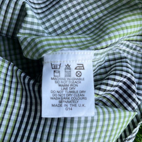 BURBERRY LONDON Men’s plaid Button Up Dress Shirt size 15.5/39 - Picture 6 of 8